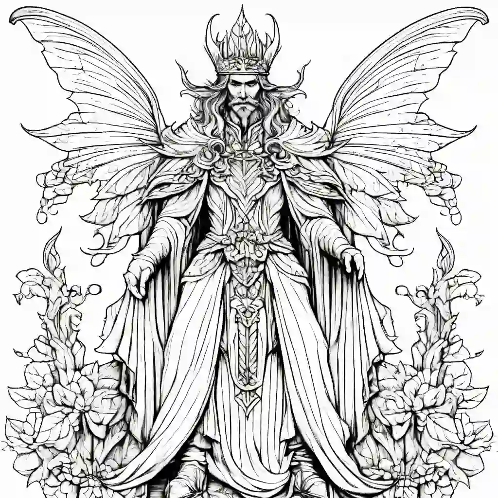 Fairy King coloring pages